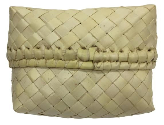 Traditional Plain Square Palm Leaf Pooja Pouch or Panai Olai Petti or Thiruman Box size 5 x 4 inch