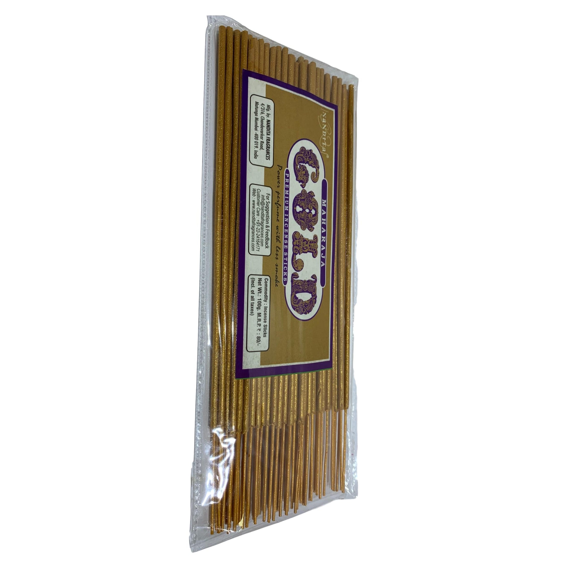 Nandita Maharaj Gold Agarbathi Incense Sticks – Sri Prarthana