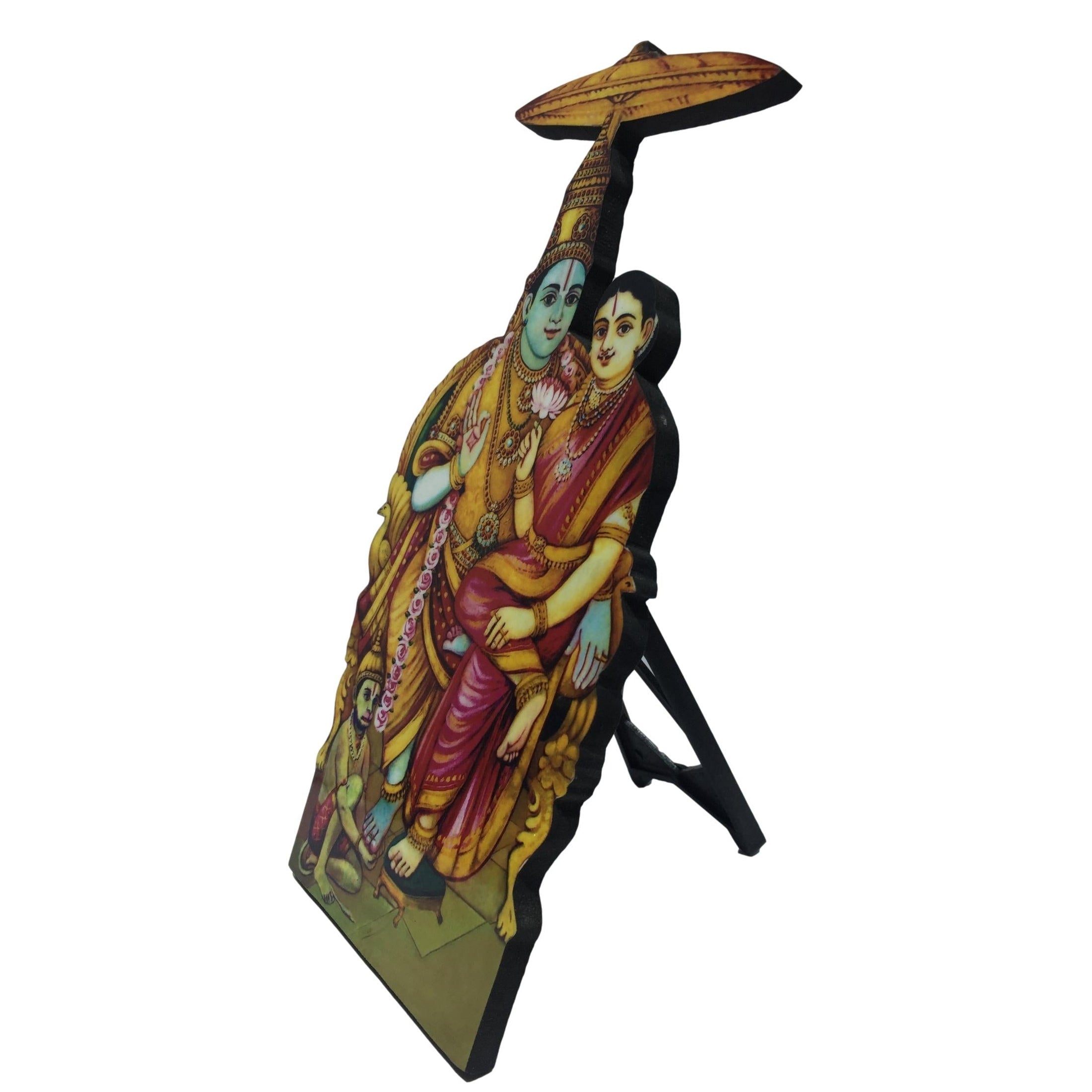Sri Seetha Ram with Hanuman Photo Cut - Sri Prarthana