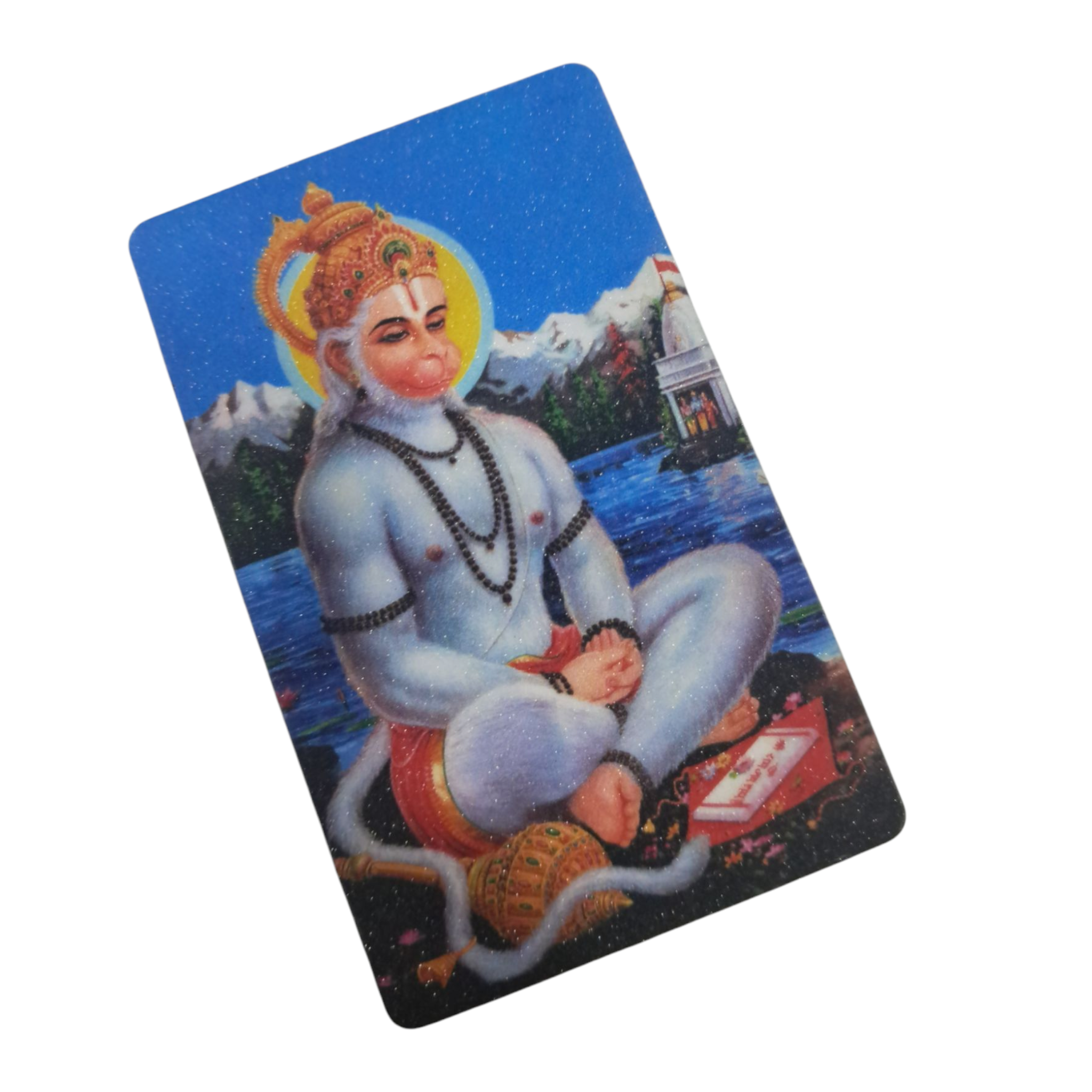 Meditating Hanuman Fridge Magnet 5.5 X 8.5 Cms