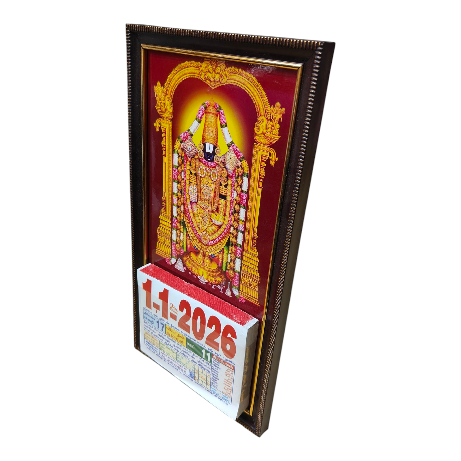Thirupathi Balaji Multi Color Daily Sheet Calendar 2026