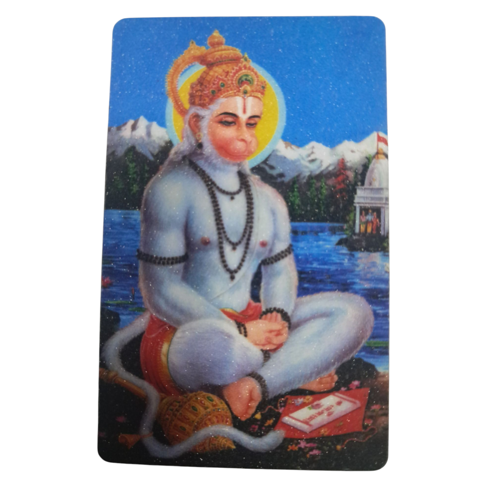Meditating Hanuman Fridge Magnet 5.5 X 8.5 Cms