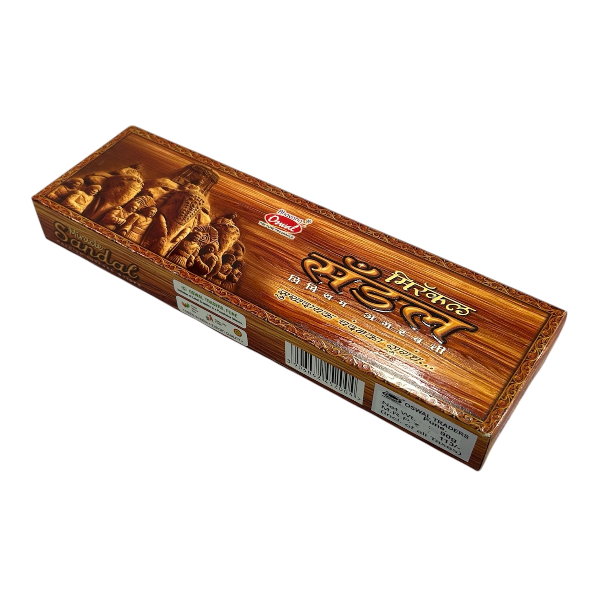Oswal Miracle Sandal Premium Incense Sticks - Traditional Sandal Fragrance for Pooja