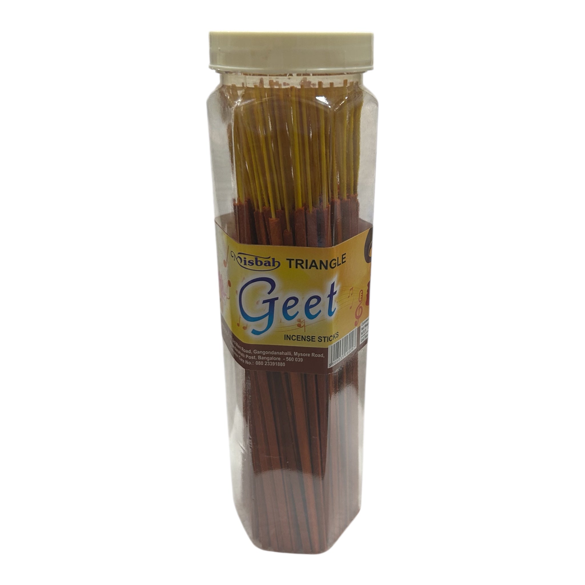 Misbah Triangle Geet one hour Incense Sticks Jar முக்கோண சாம்பிராணி குச்சி
