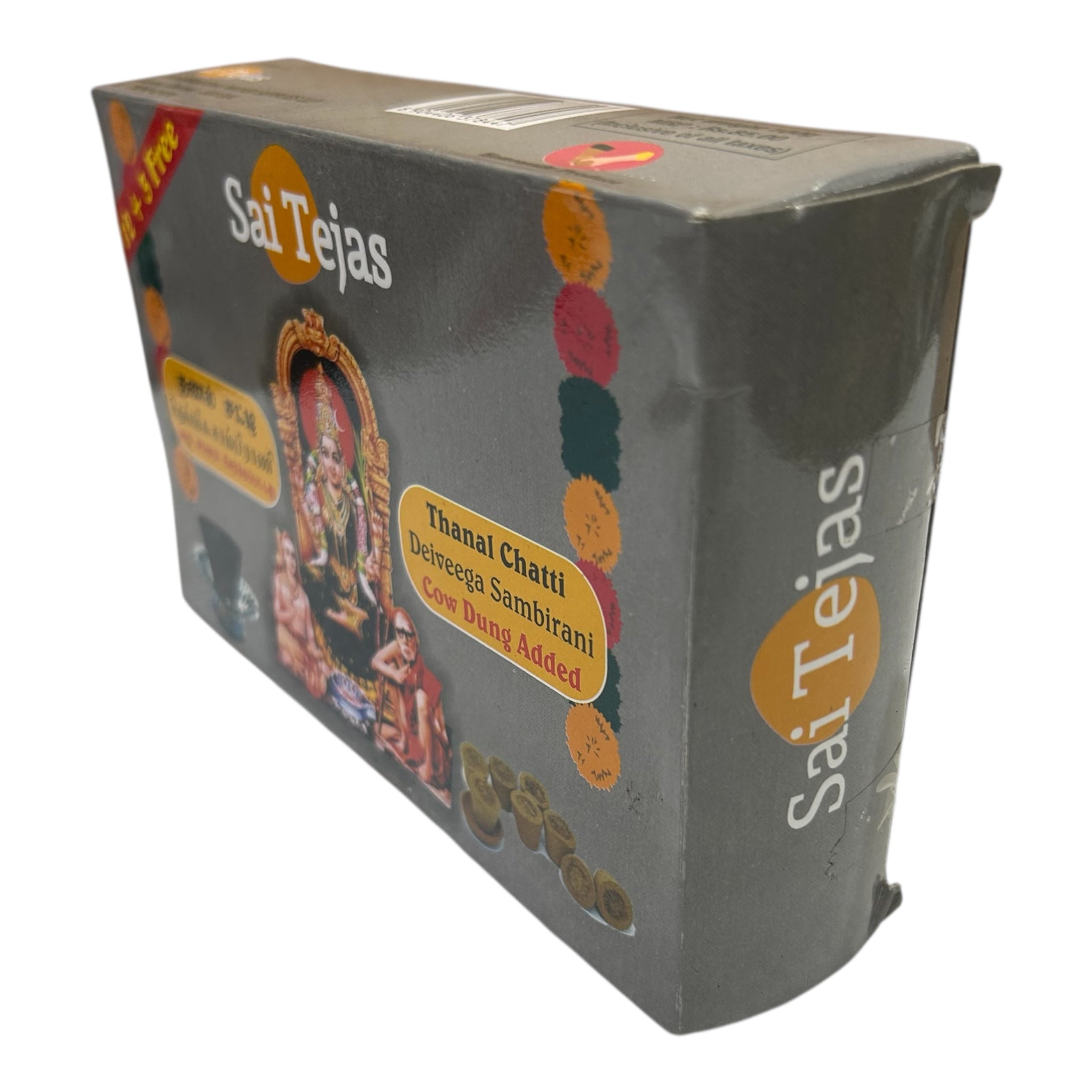 Sai Tejas Thanal Chatti Desi Cow Dung Deiveega Sambrani தெய்வீக சாம்பிராணி