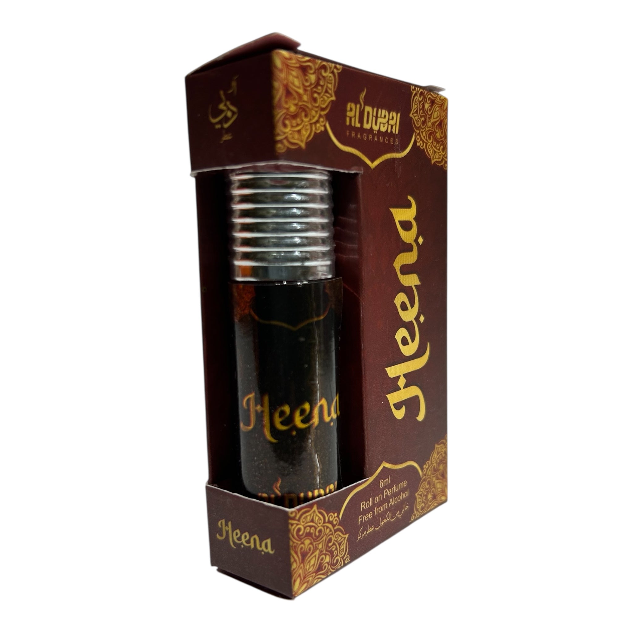 Al Dubai Heena Attar 6ml Traditional Herbal Alcohol-Free Perfume Oil for Men & Women மருதாணி வாசனை நருமண திரவியம்