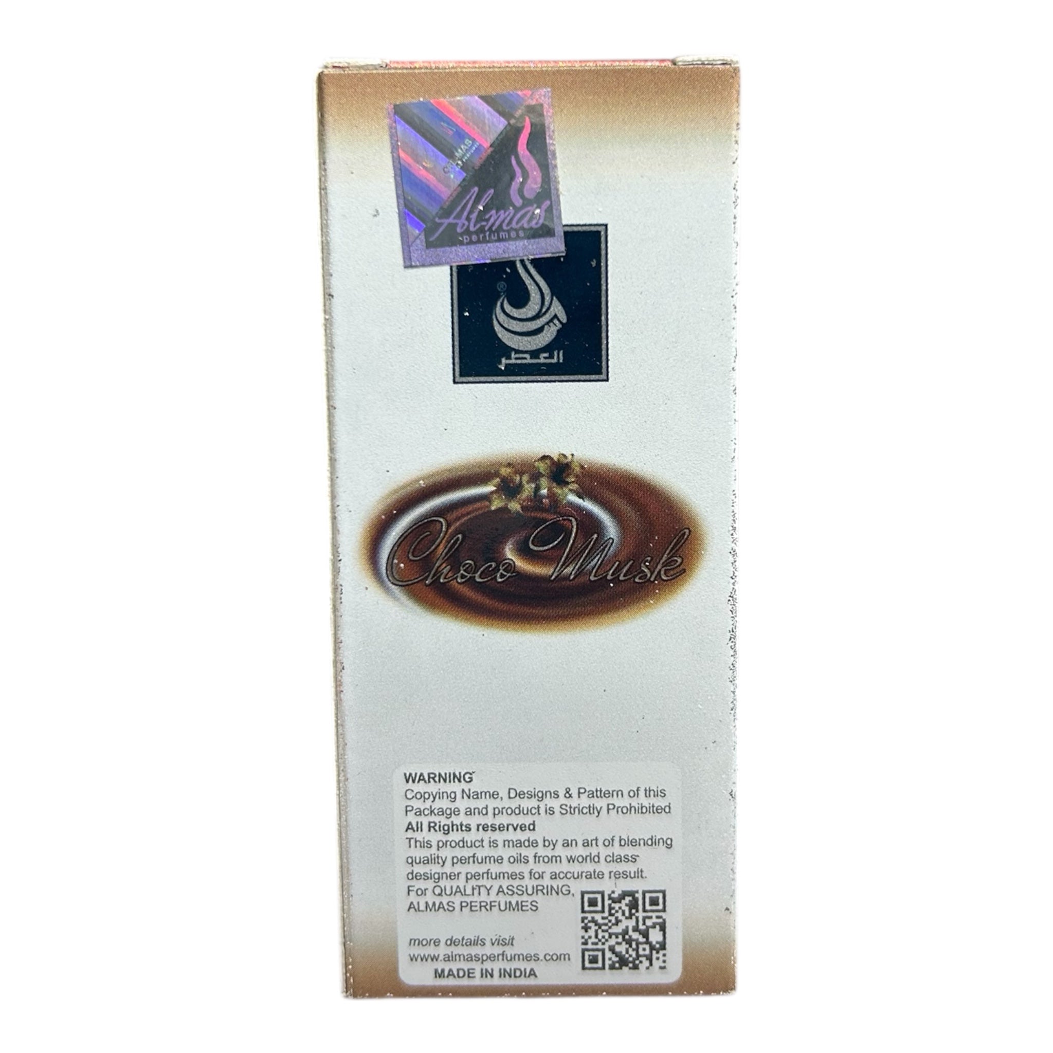 Almas Choco Musk Alcohol Free Roll On Perfume 8 ml