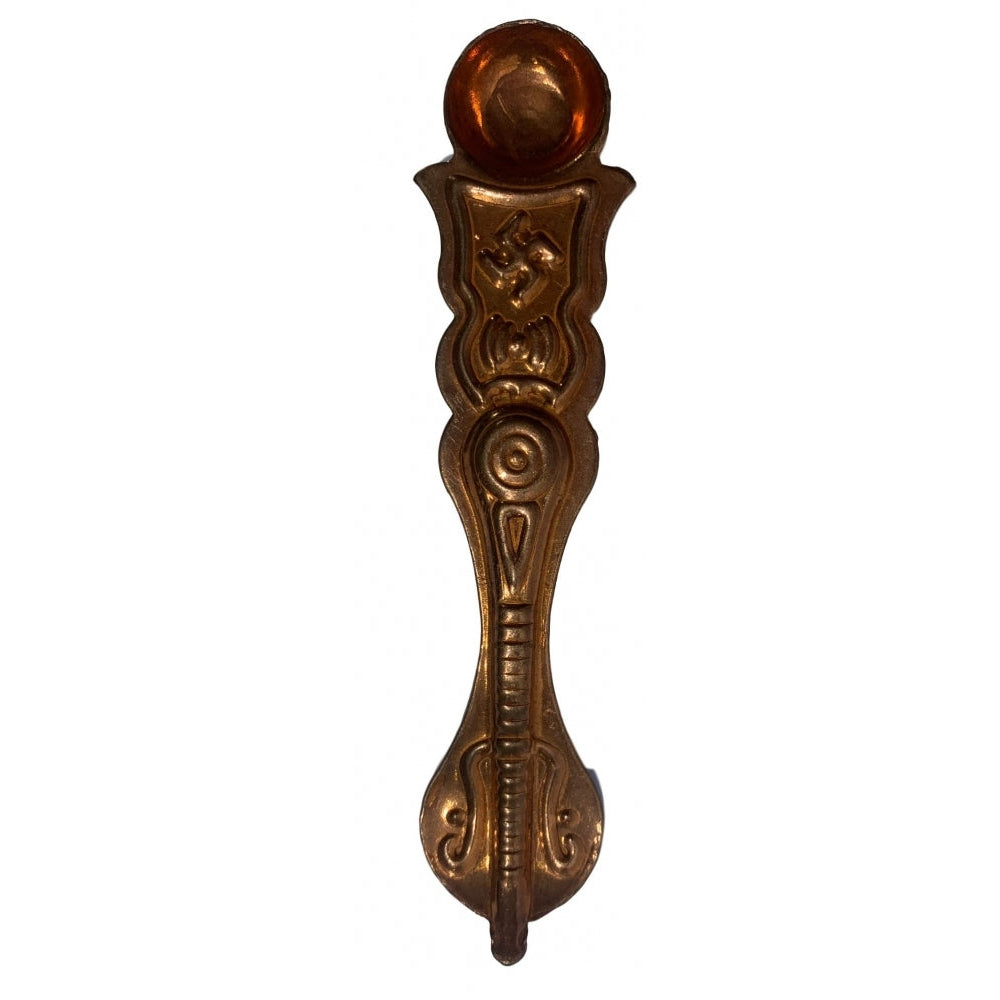 Copper Uthrani with Sheshnag design or spoon Medium size 4.4 inch