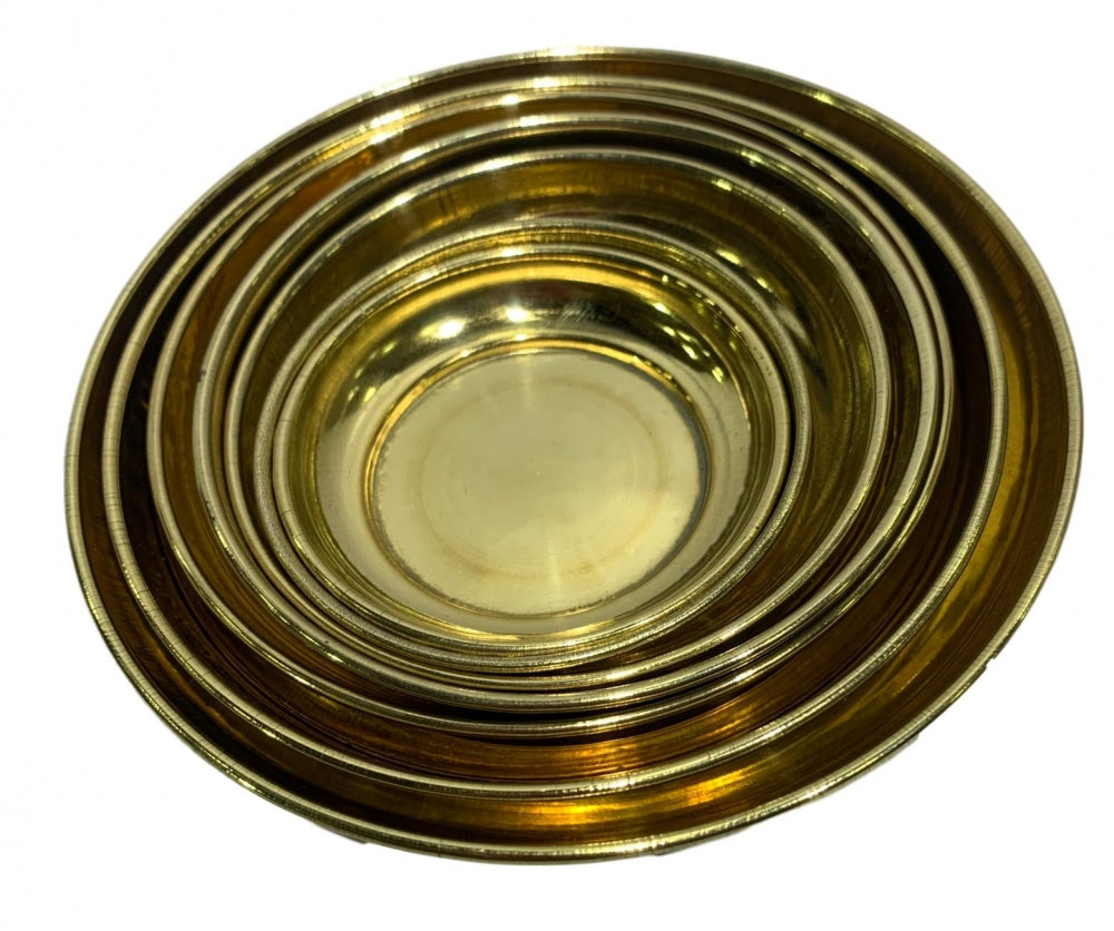 Brass Brim Pooja Plate No : 6