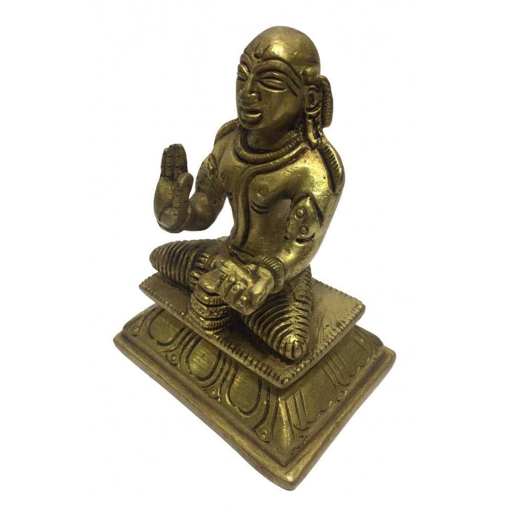 Swami Desikan Brass Antique 4 inch