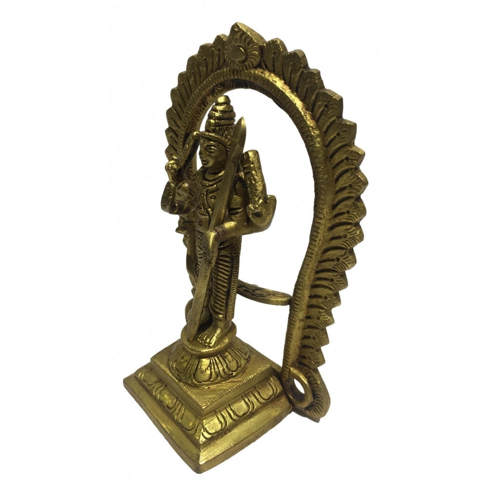 Raja  Murugan with Mayil in Prabai Brass Antique 5 inch /முருகன் மயிலுடன் பிரபையில் இருந்து தரிசனம் தந்தருள்கிறார்