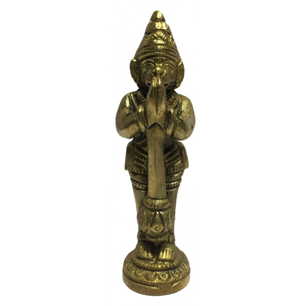 Welcome Hanuman Standing Brass Antique