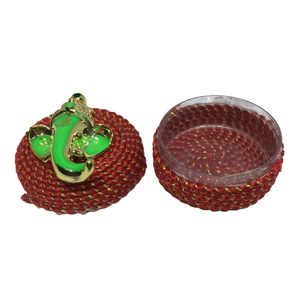 Stone decorative Rope Kumkum Box