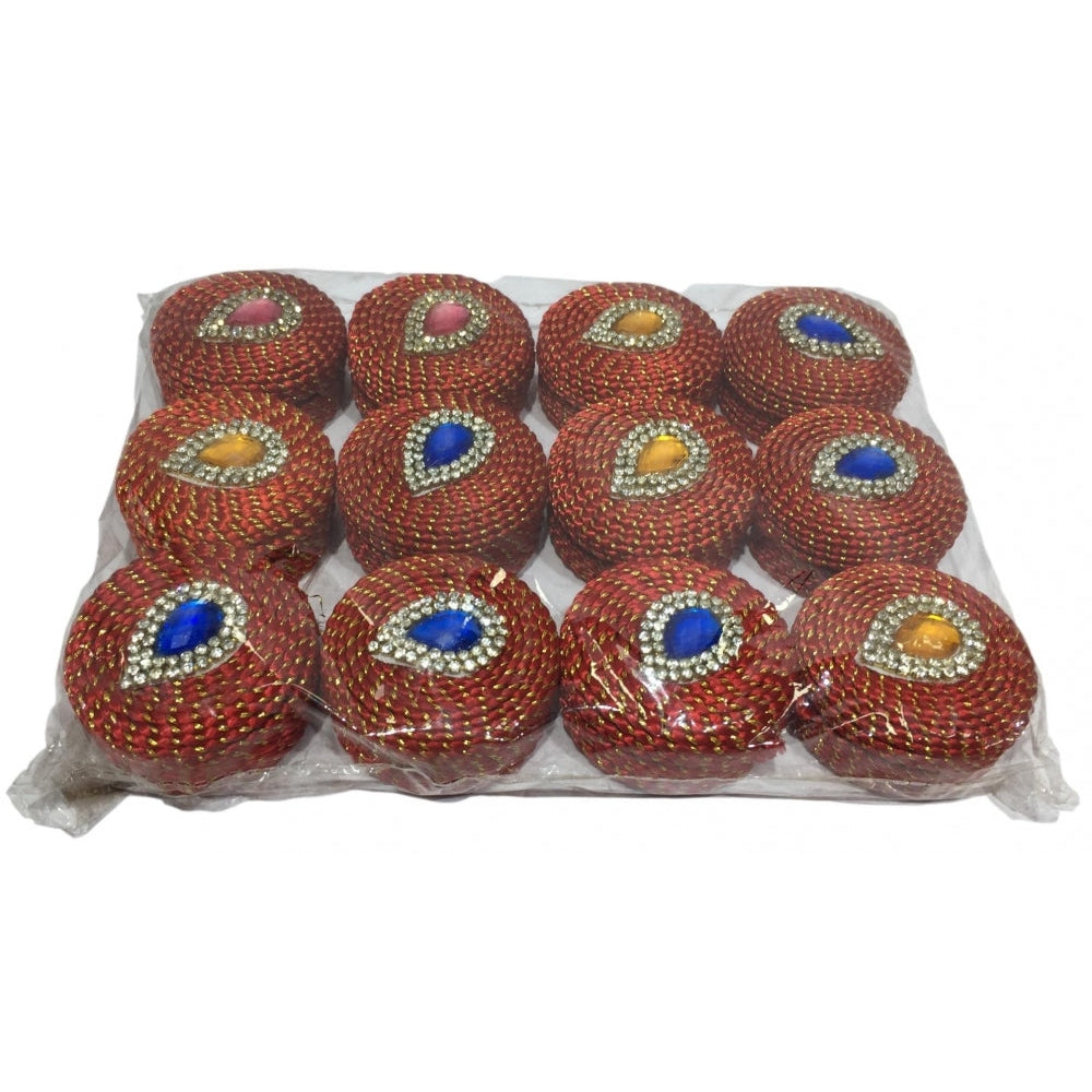 Stone decorative Rope Kumkum Box