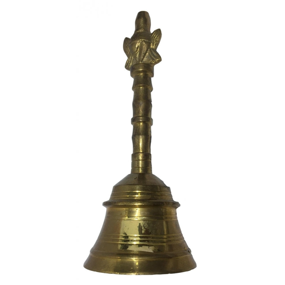 Heavy Brass Shankhu Chakra Pooja Hand Bell No  7