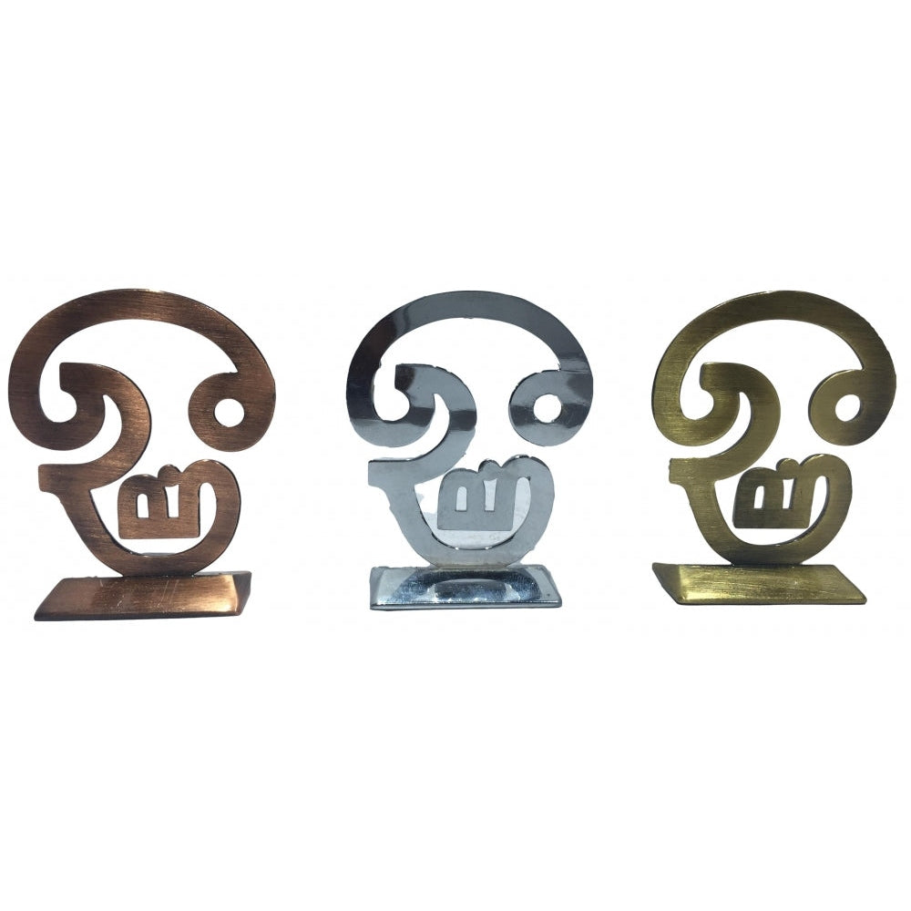 Metal Om Car home Decor Stand Showpiece