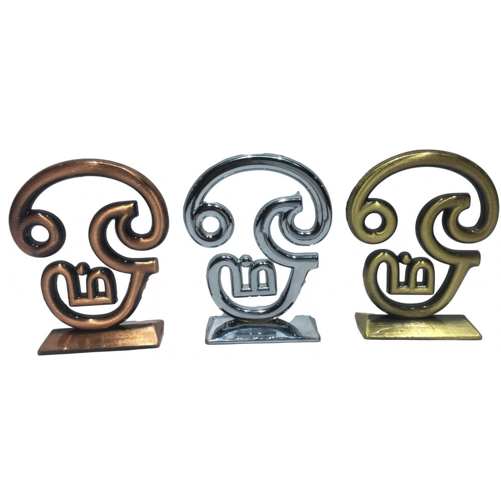 Metal Om Car home Decor Stand Showpiece