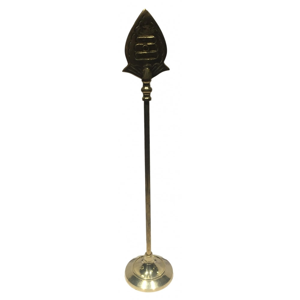 Brass Vel With Base Stand 16.5 Inches