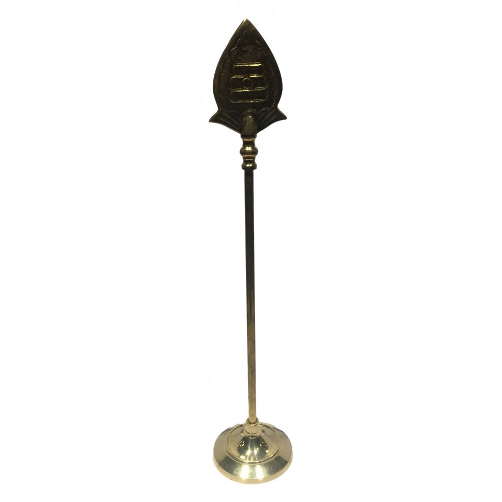 Brass Vel With Base Stand 16.5 Inches