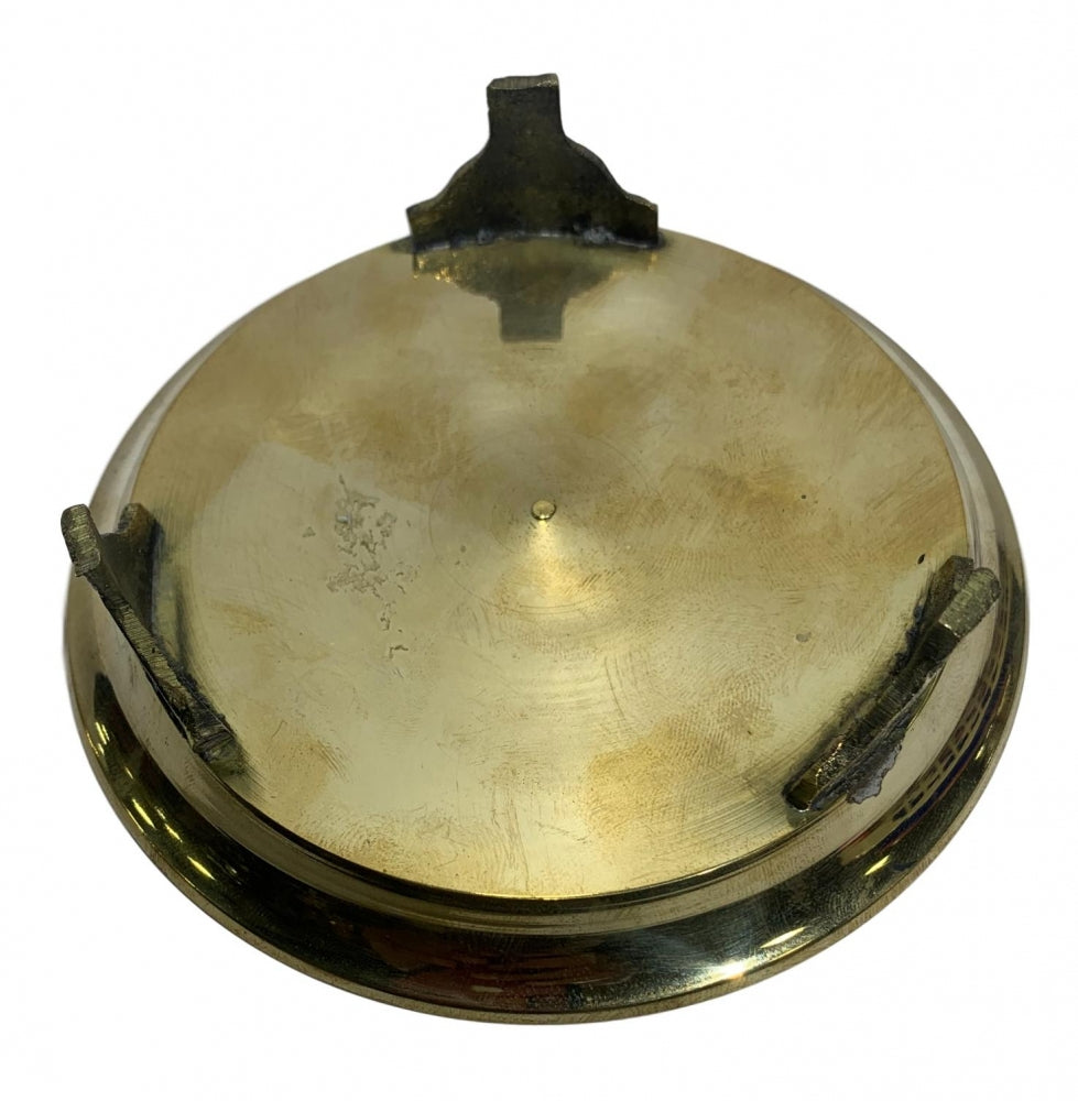 Brass Plain Hollow Multipurpose Pooja Pin Tray size 5.5 inch