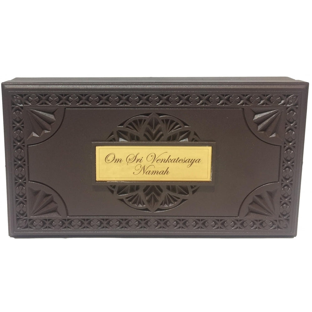 Sri Tirupati Balaji Gold Plated Charan Box  Corporate Gift 21 x 11 cms