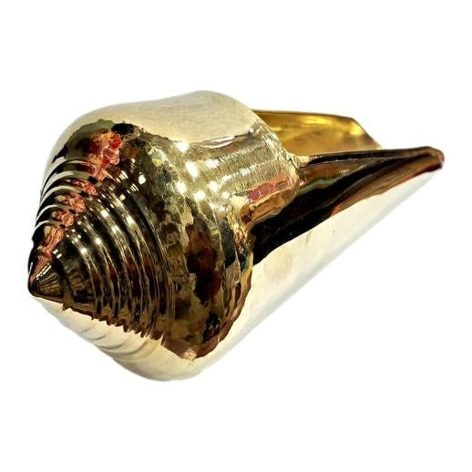 Brass Abisheka Sankh/ Thiruvaradhana Shangu/ Abishega Conch Pooja Article size 11 Inch