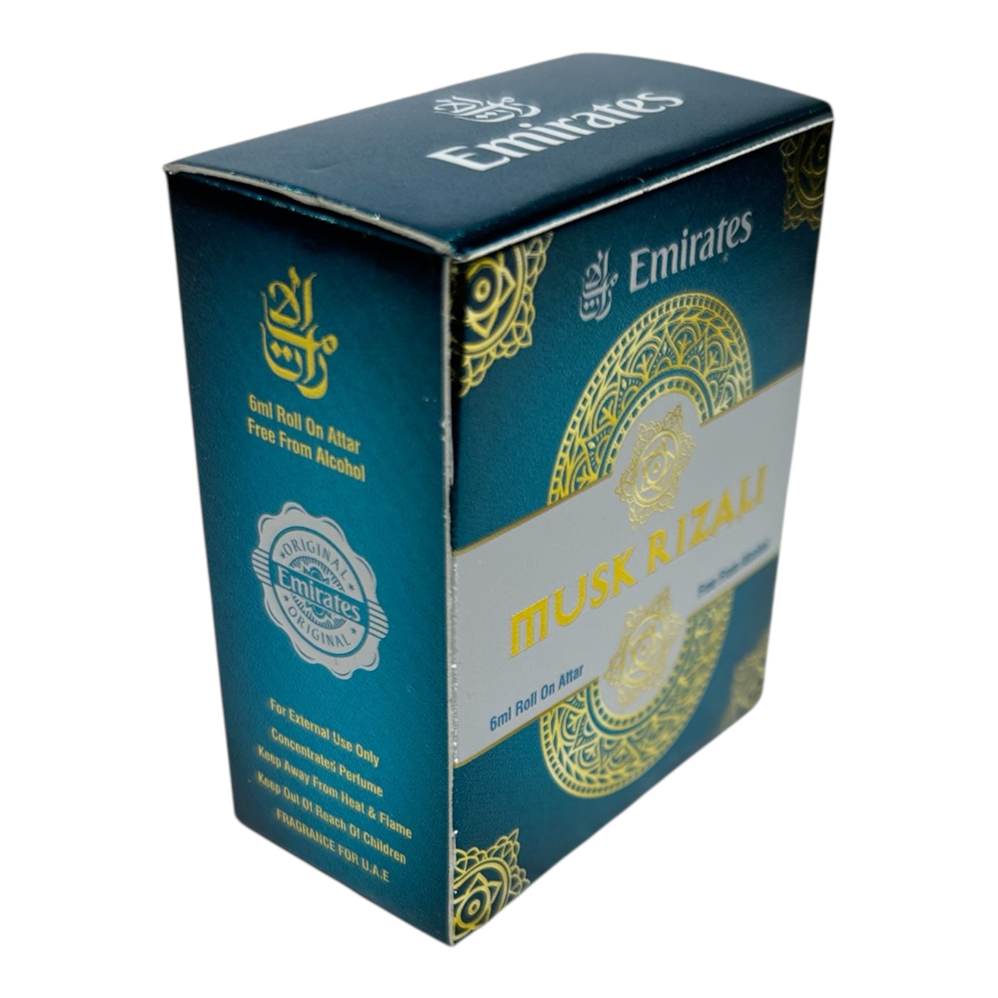 Emirates Musk Rizali Roll On Attar 6 ml -Elegant Long Lasting Musk Perfume Oil for men & women