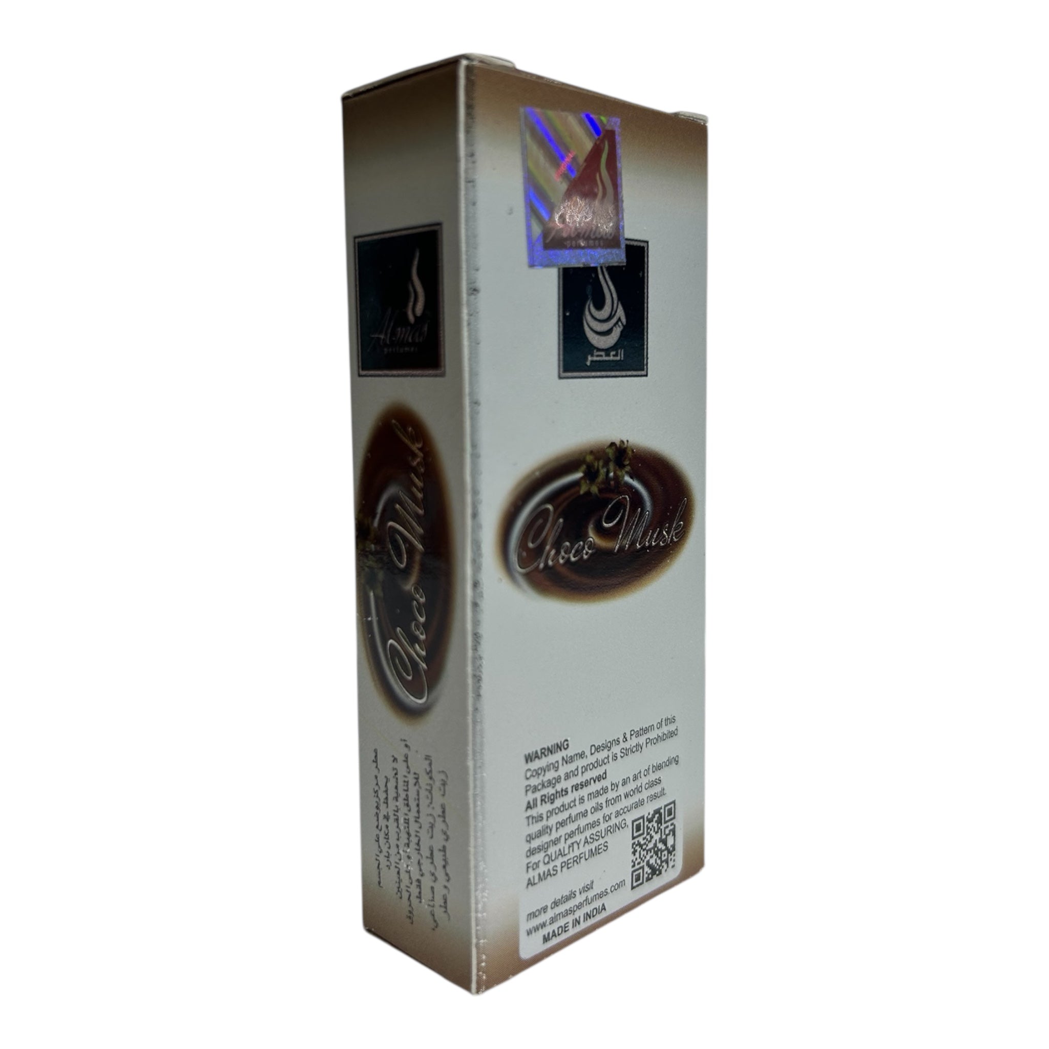 Almas Choco Musk Alcohol Free Roll On Perfume 8 ml