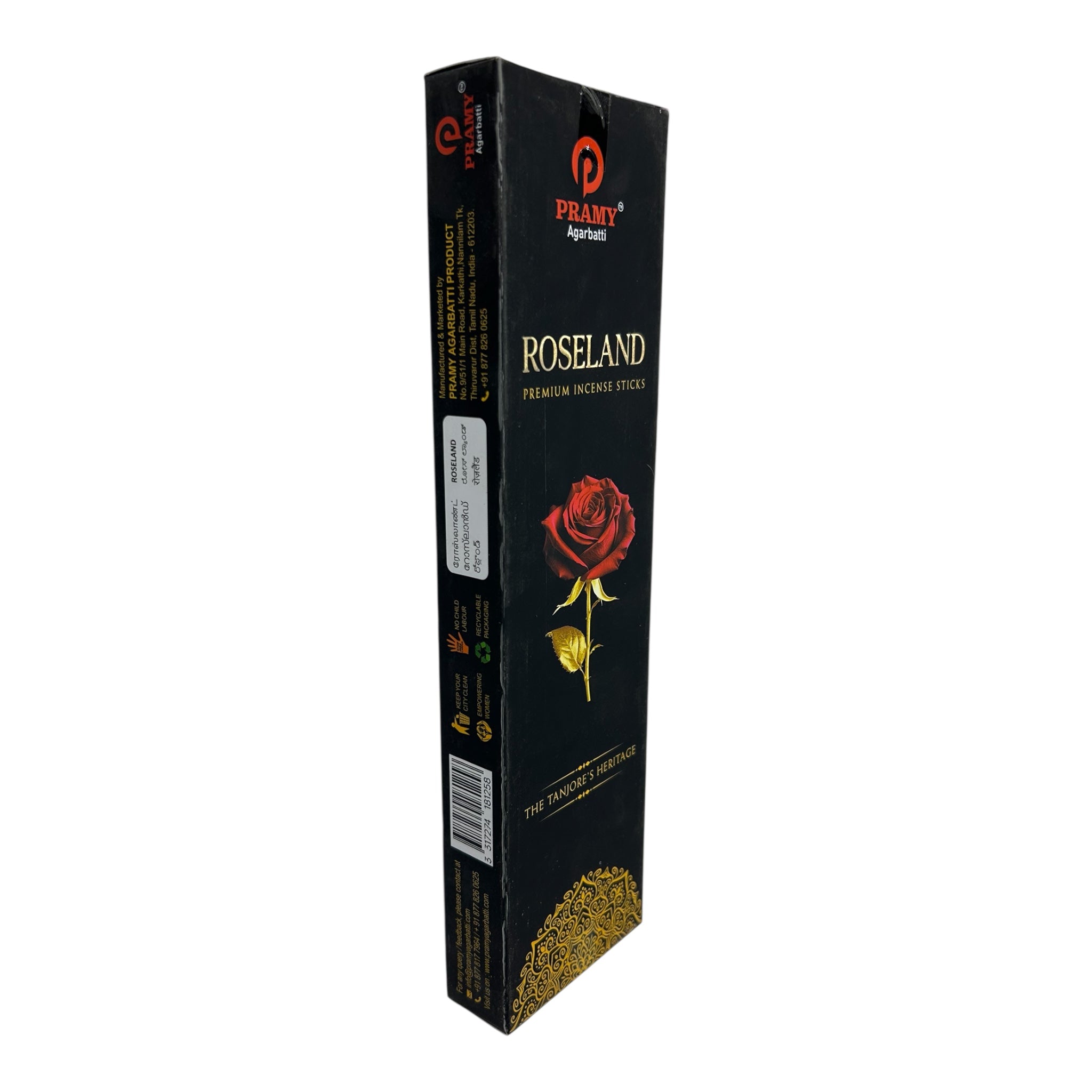 Pramy Roseland Premium Incense Sticks - Luxurious Floral Incense