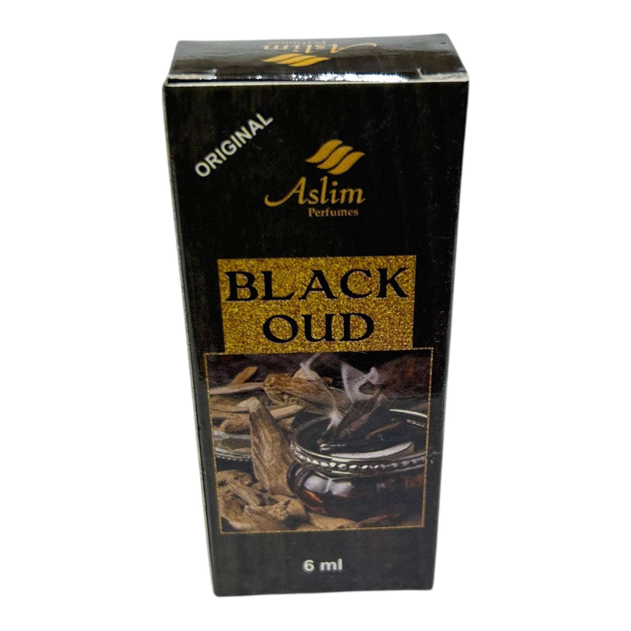 Aslim Black Oud Roll-On Perfume 6ml – Intense, Long-Lasting Oriental Fragrance for Men