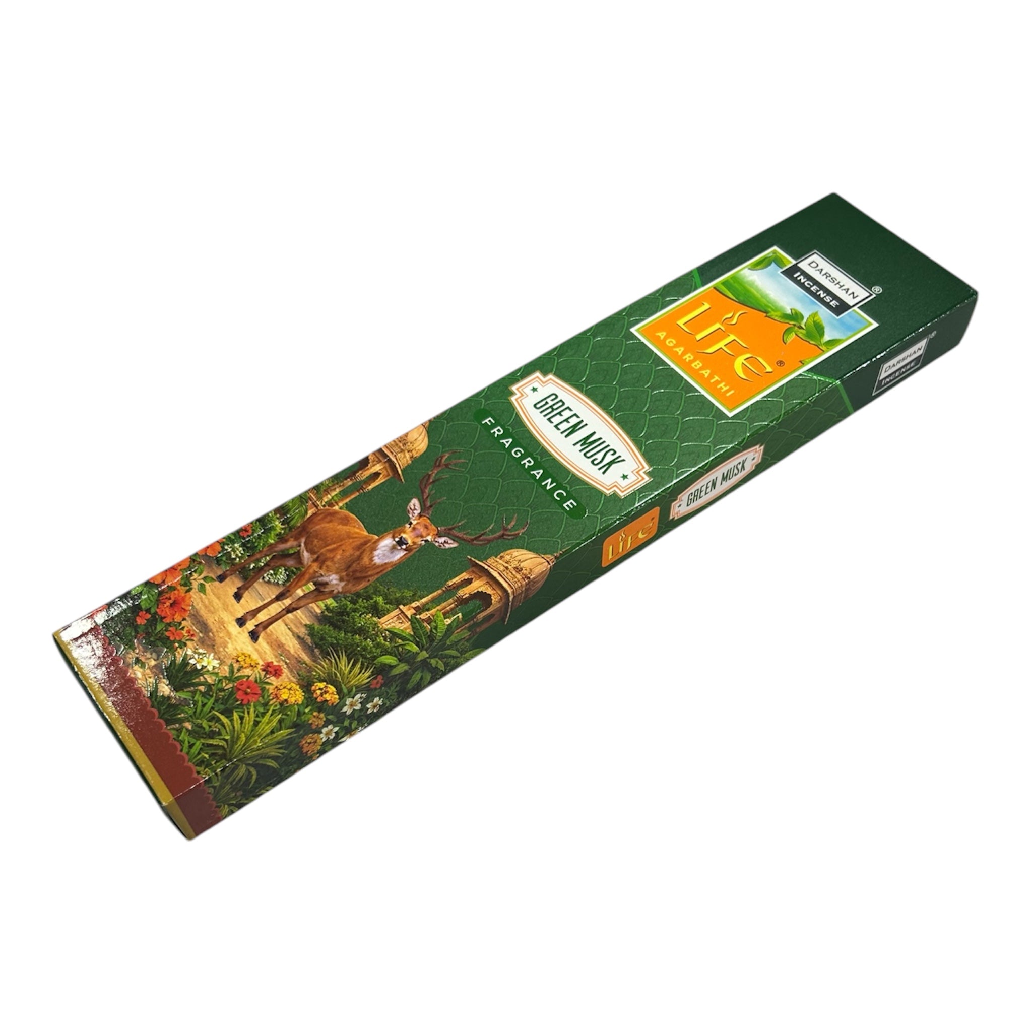 Darshan Life Green Musk Fragrance Agarbathi - an Elegant blend of Kasturi for Pooja & Yoga