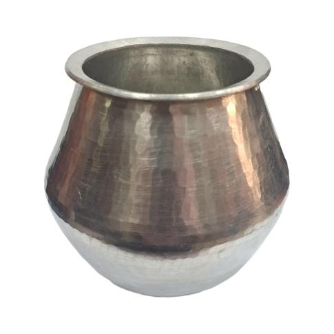 Traditional Eeya Chombu Vennaithazhi Type / Tin Vessel / Rasam Cooking Eeya Sombu size - 1.5 Litre