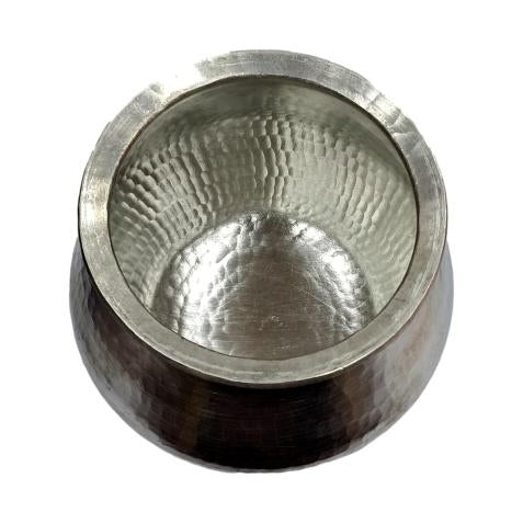 Traditional Eeya Chombu Vennaithazhi Type / Tin Vessel / Rasam Cooking Vessel size 500 ml