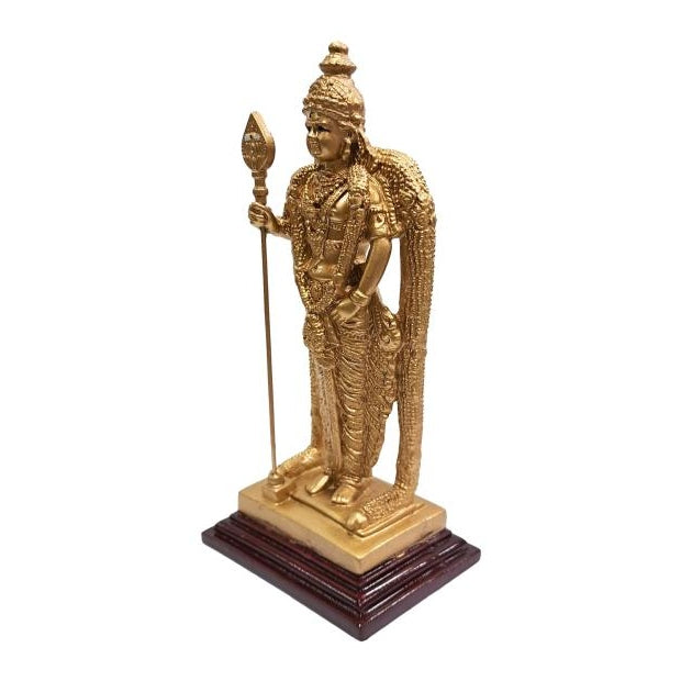 Malaysia Murugan standing Fibre Sculpture Size 7 inch / முருகன் பெரிய சிலை