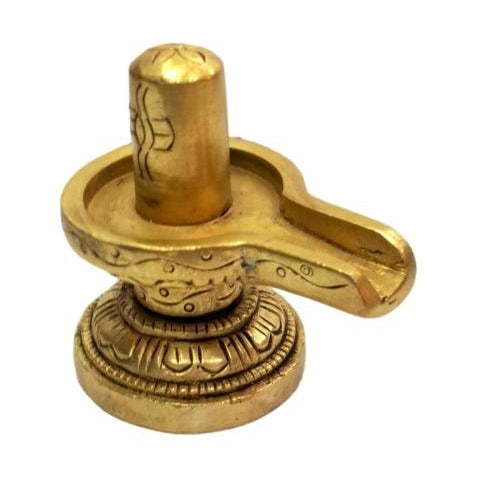 Brass Shiv Ling or Pithalai Lingam 2.5 & 3 Inch