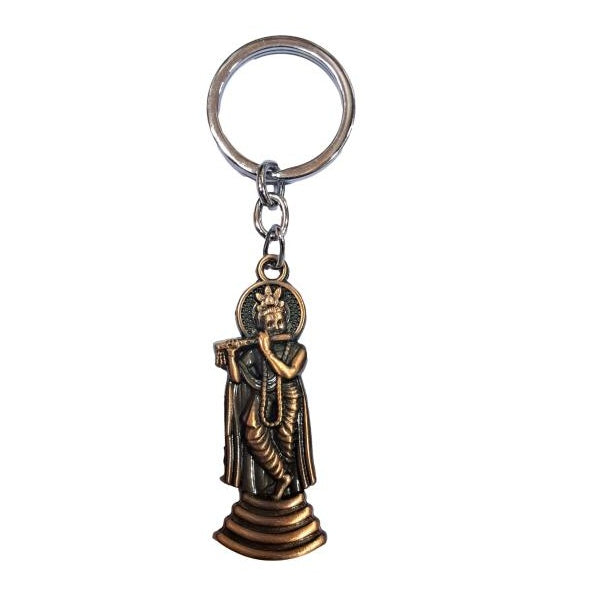 Sri Krishna Antique Metal Key Chain