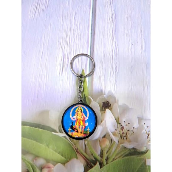 Mayil Murugan Double Side Metal Key Chain