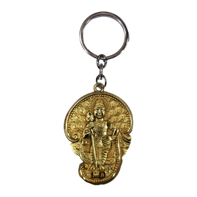 Mayil Murugan in Ohm Golden Metal Key Chain