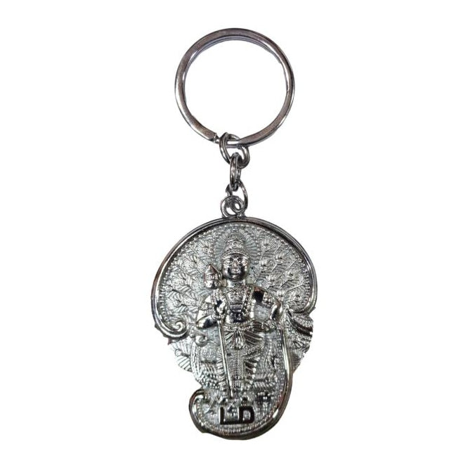 Mayil Murugan in Ohm Silver Metal Key Chain