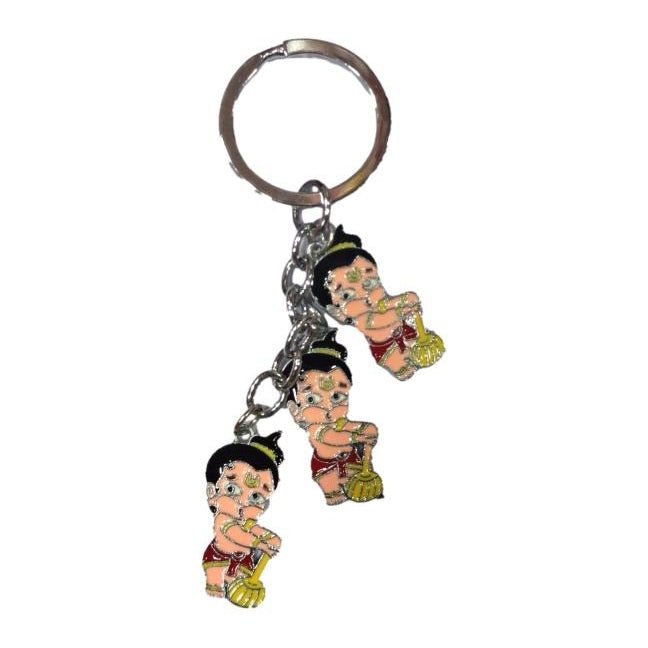 Triplet Bal Hanuman Metal Key Chain