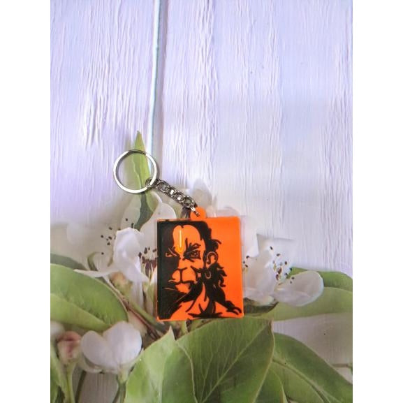 Hanuman Face Rubber Key Chain