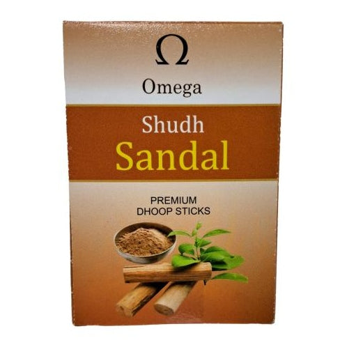 Omega Shudh Sandal Premium Dhoop Sticks