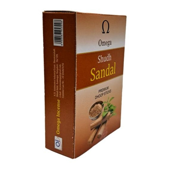 Omega Shudh Sandal Premium Dhoop Sticks