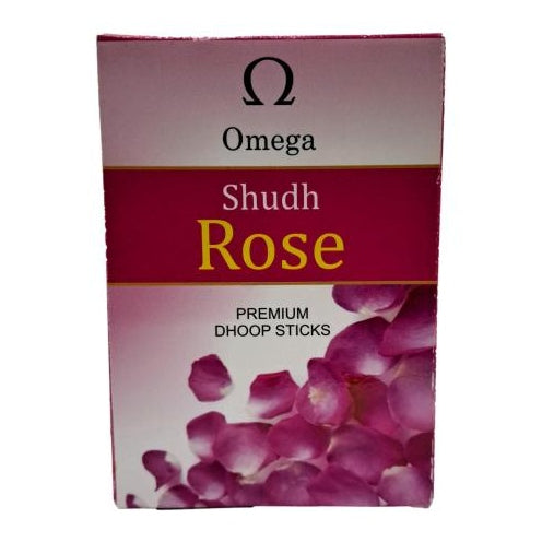 Omega Shudh Rose Premium Dhoop Sticks