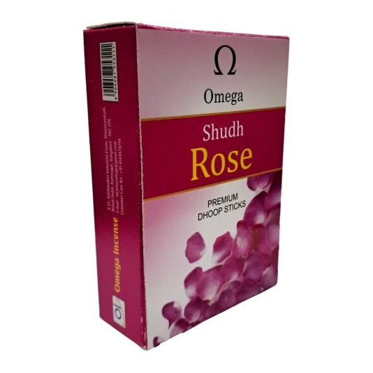 Omega Shudh Rose Premium Dhoop Sticks