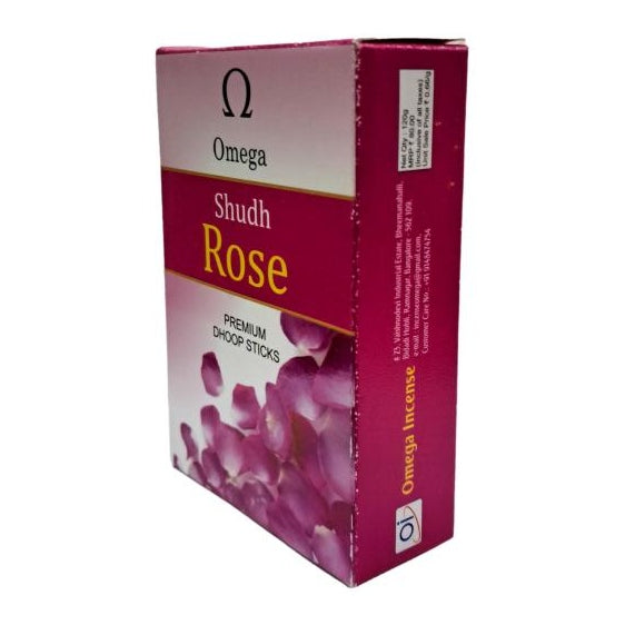 Omega Shudh Rose Premium Dhoop Sticks