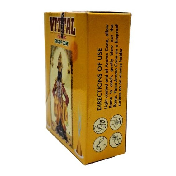 Vittal Dhoop Cone - 15 pcs