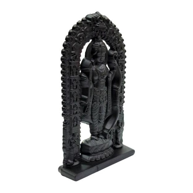 Sri Ram Lalla Janma Bhoomi Ayodhya Moolavar Shining Fibre Figurine Decorative Showpiece 3 Inch