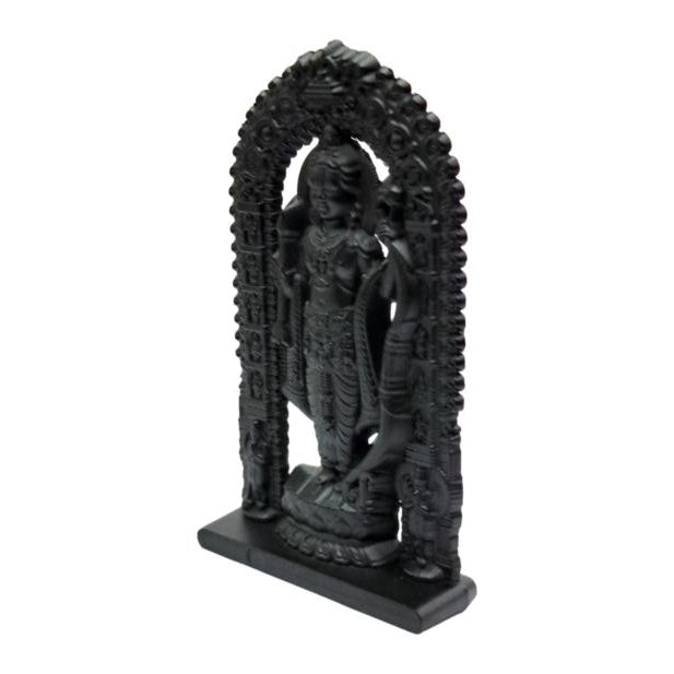 Sri Ram Lalla Janma Bhoomi Ayodhya Moolavar Shining Fibre Figurine Decorative Showpiece 3 Inch