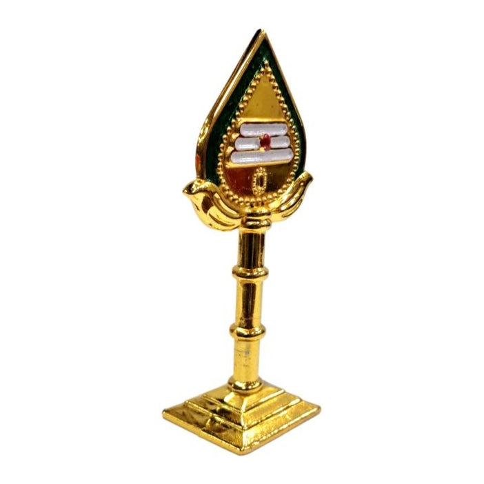 Lord Murugan's Vel with Base Stand Gold Plated Car Home Decor Showpiece size 4 Inch